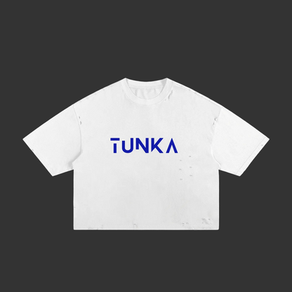 Classic Frayed Boxy Tee - 250 GSM